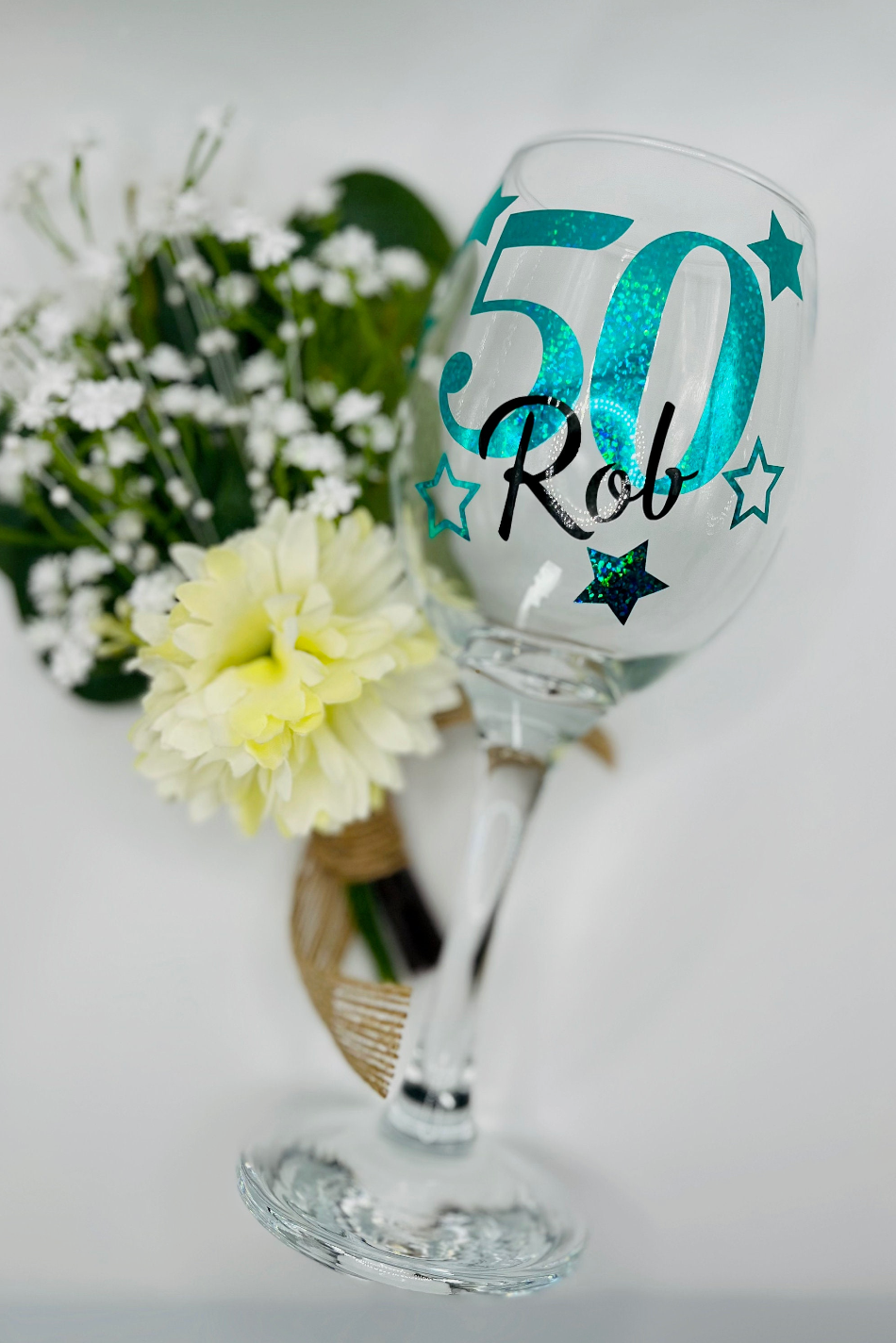 Personalised Celebration Wine Glass - birthday gift