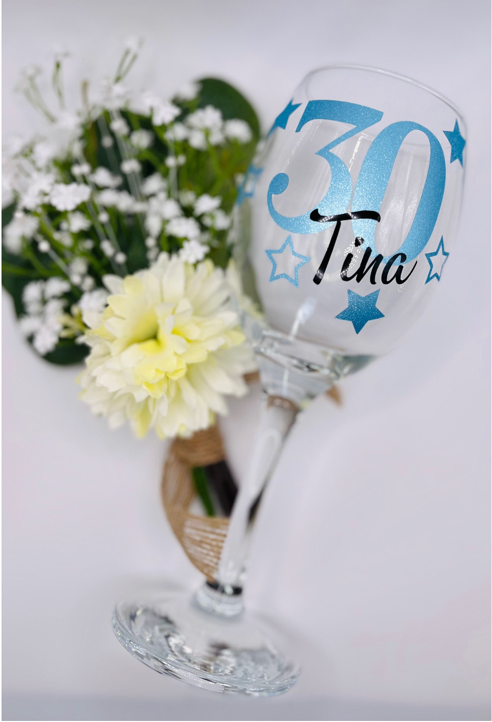 Personalised Celebration Wine Glass - birthday gift
