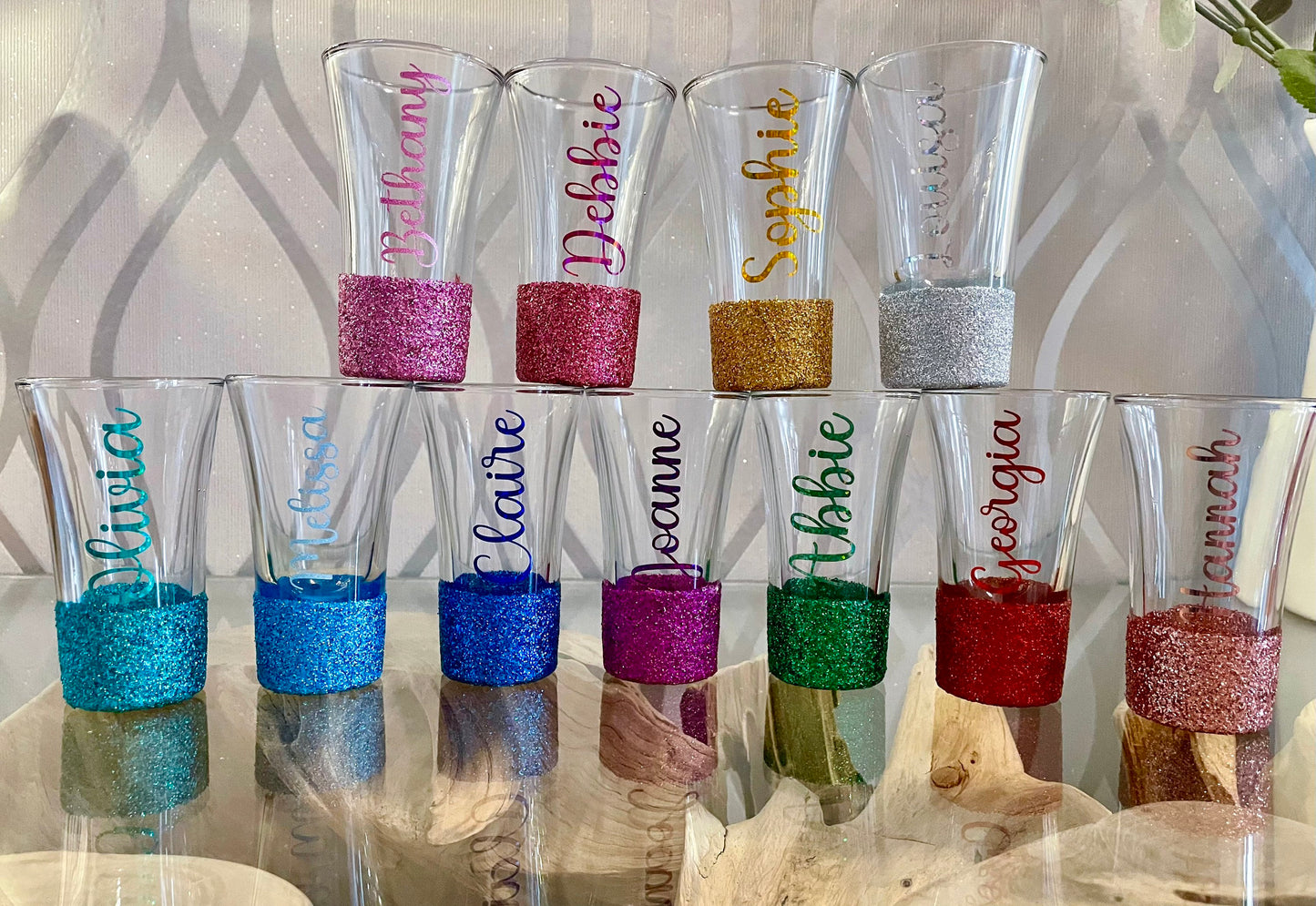 Personalised Shot glasses for a special person. A gift for him her brother sister best friend mum dad. A gift under £10