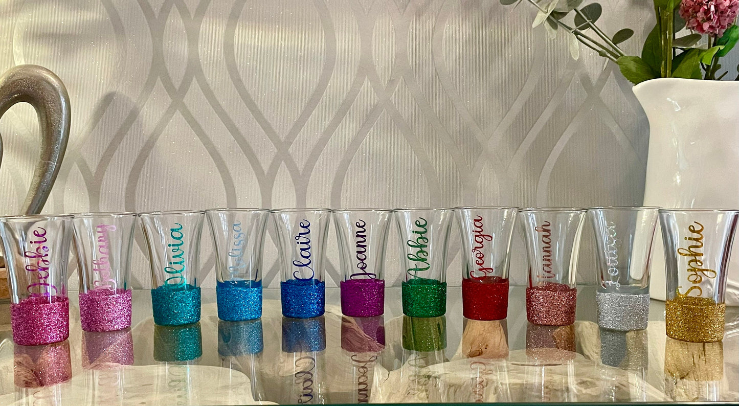 Personalised Shot glasses for a special person. A gift for him her brother sister best friend mum dad. A gift under £10