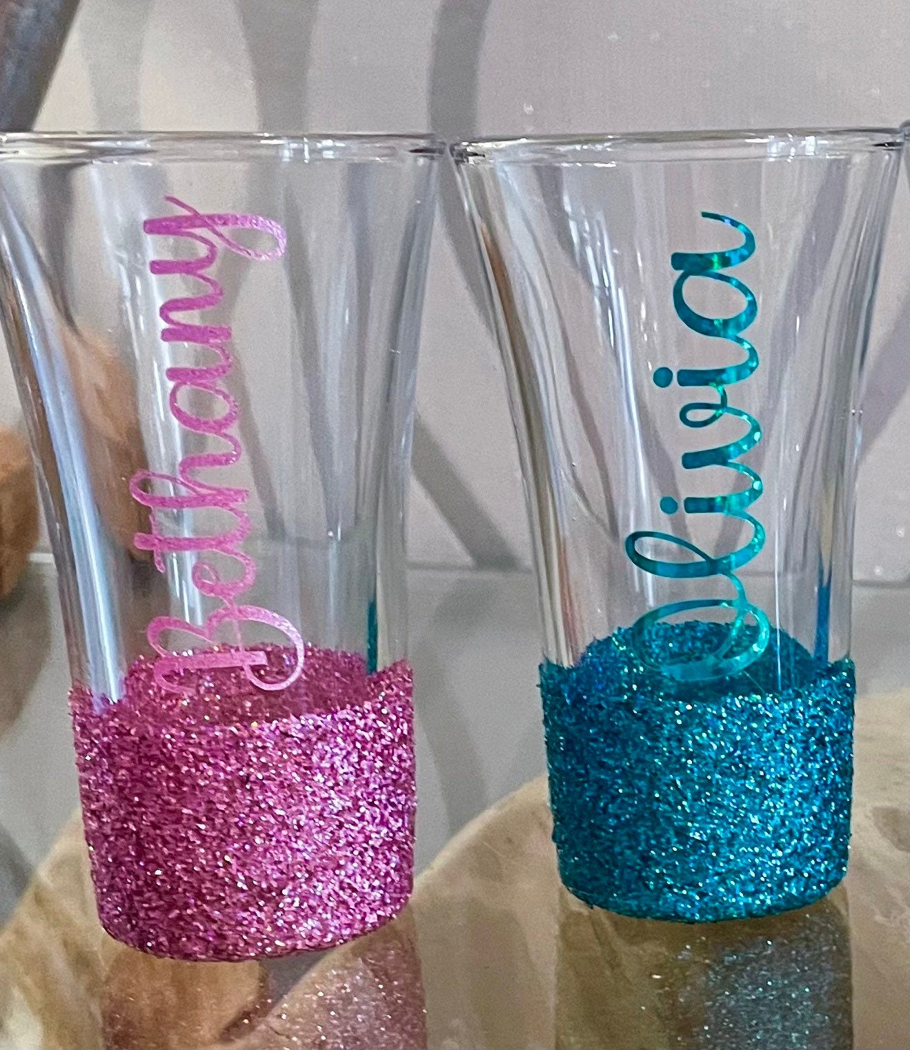Personalised Shot glasses for a special person. A gift for him her brother sister best friend mum dad. A gift under £10