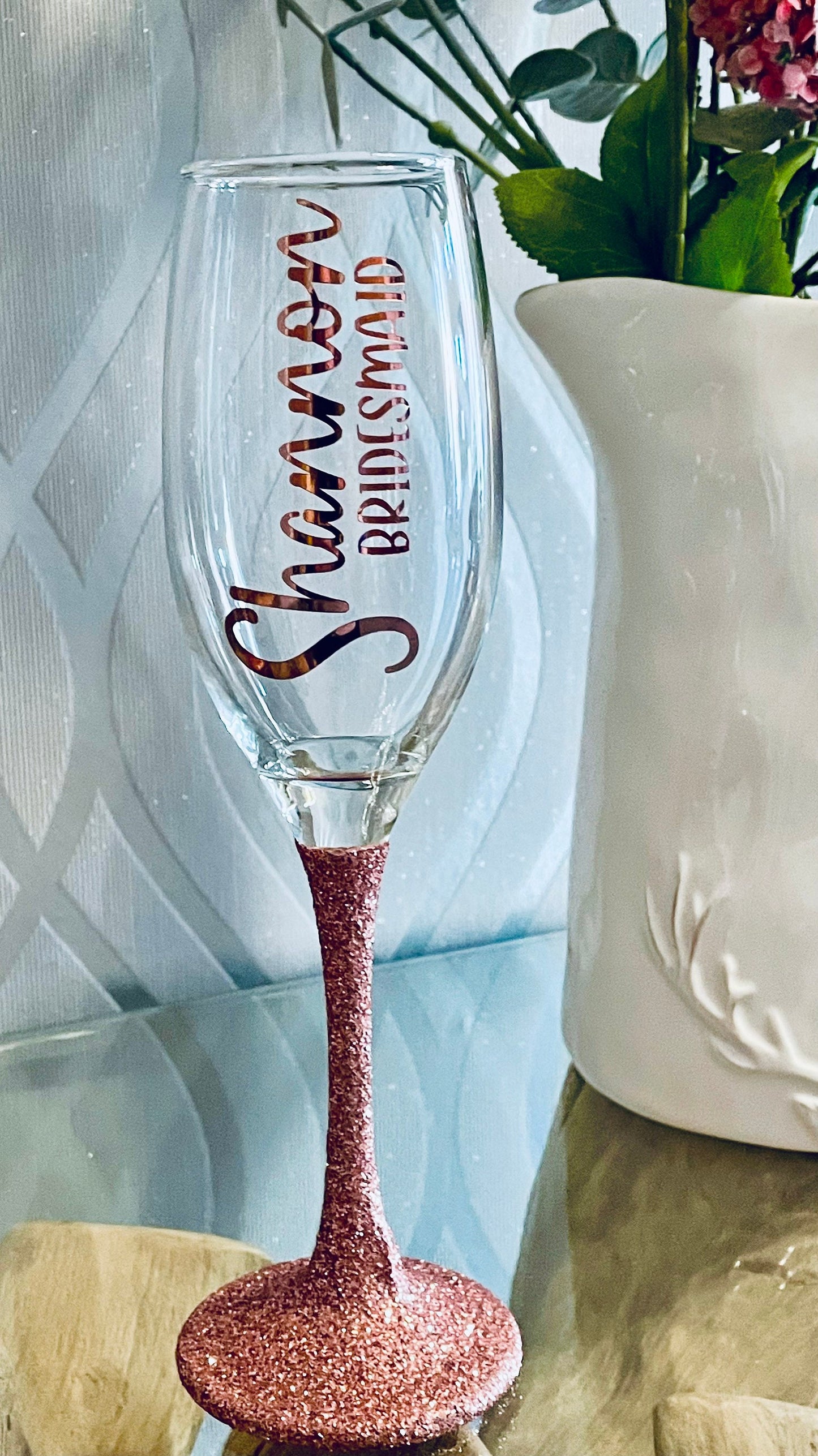 Personalised birthday glitter glass birthday gift for her gift for him gift for someone special celebration gift 18th 21st 30th 40th 50th