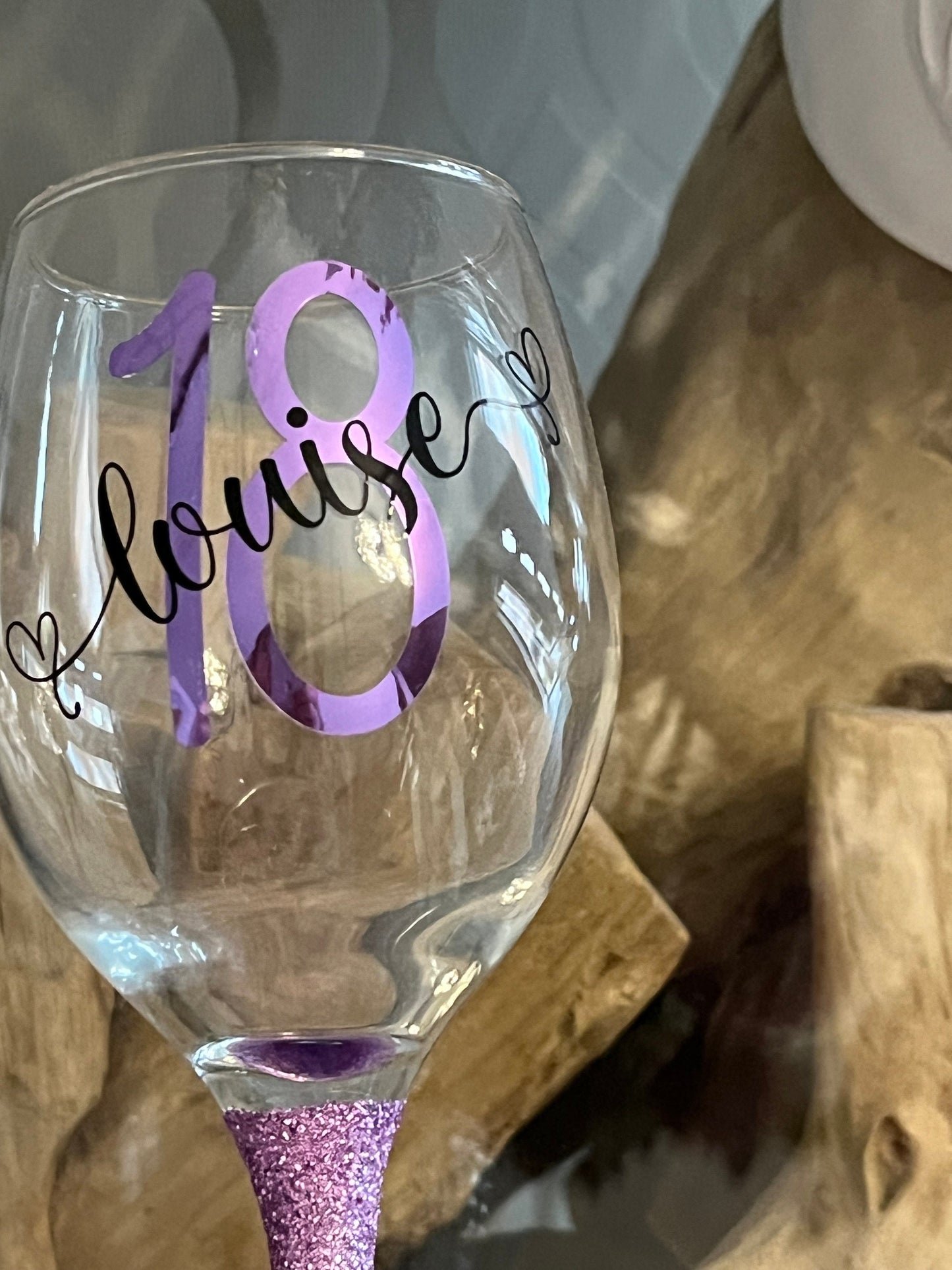 Personalised glitter glass gift 16th 18th 21st 30th 40th 50th 60th gift for her gift for him Gin Wine Prosecco Shot Tumbler