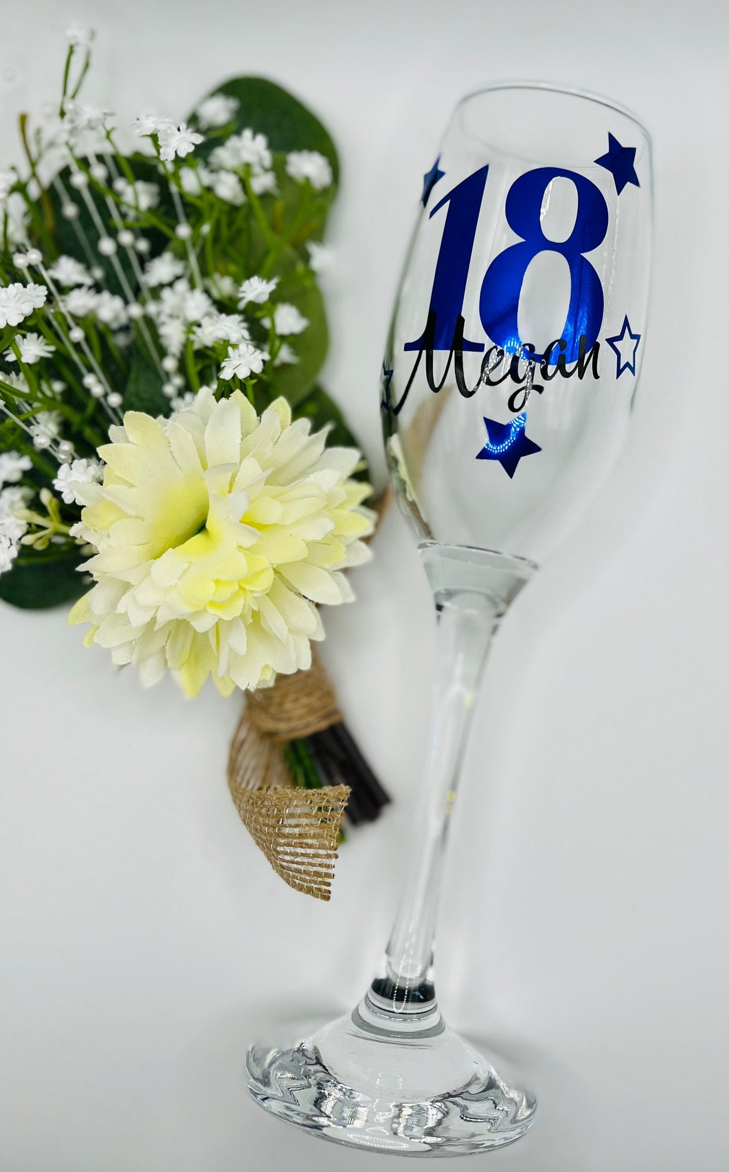 Personalised Celebration Glass birthday gift for her gift for him Gift for 18th 21st 30th 40th 50th 60th 70th Wine Prosecco Milestone