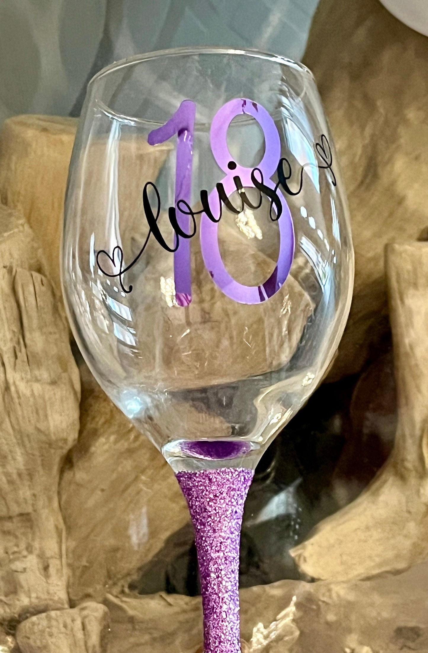 Personalised glitter glass gift 16th 18th 21st 30th 40th 50th 60th gift for her gift for him Gin Wine Prosecco Shot Tumbler
