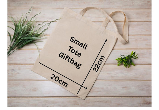 Personalised Father's Day Tote Bag – Custom Gift Bag for Glitter Glasses and mugs| Small Reusable Gift Bag | party bag |