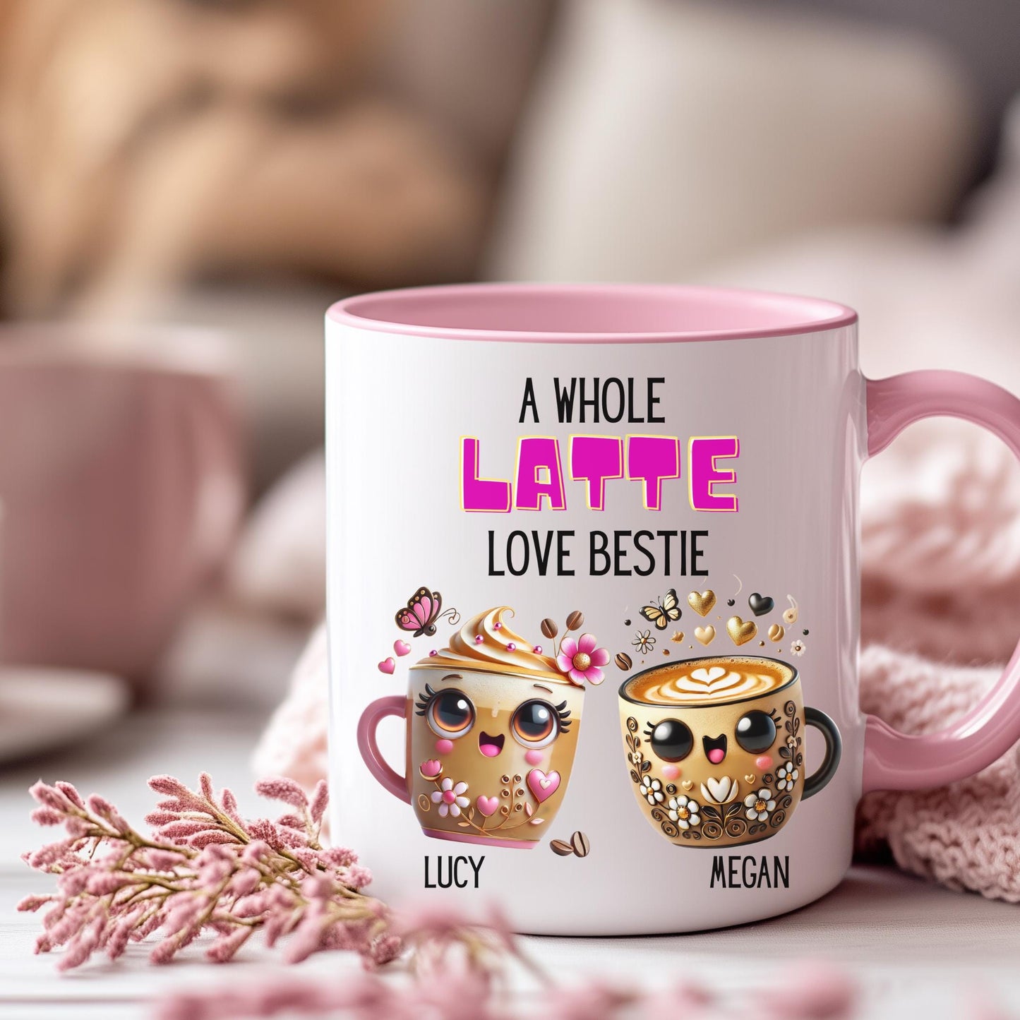 Personalised Best Friend Mug โ Custom latte Mug โ Thoughtful Gift for Her โ Birthday, Thank You, Friend, gift, Christmas, Bestie