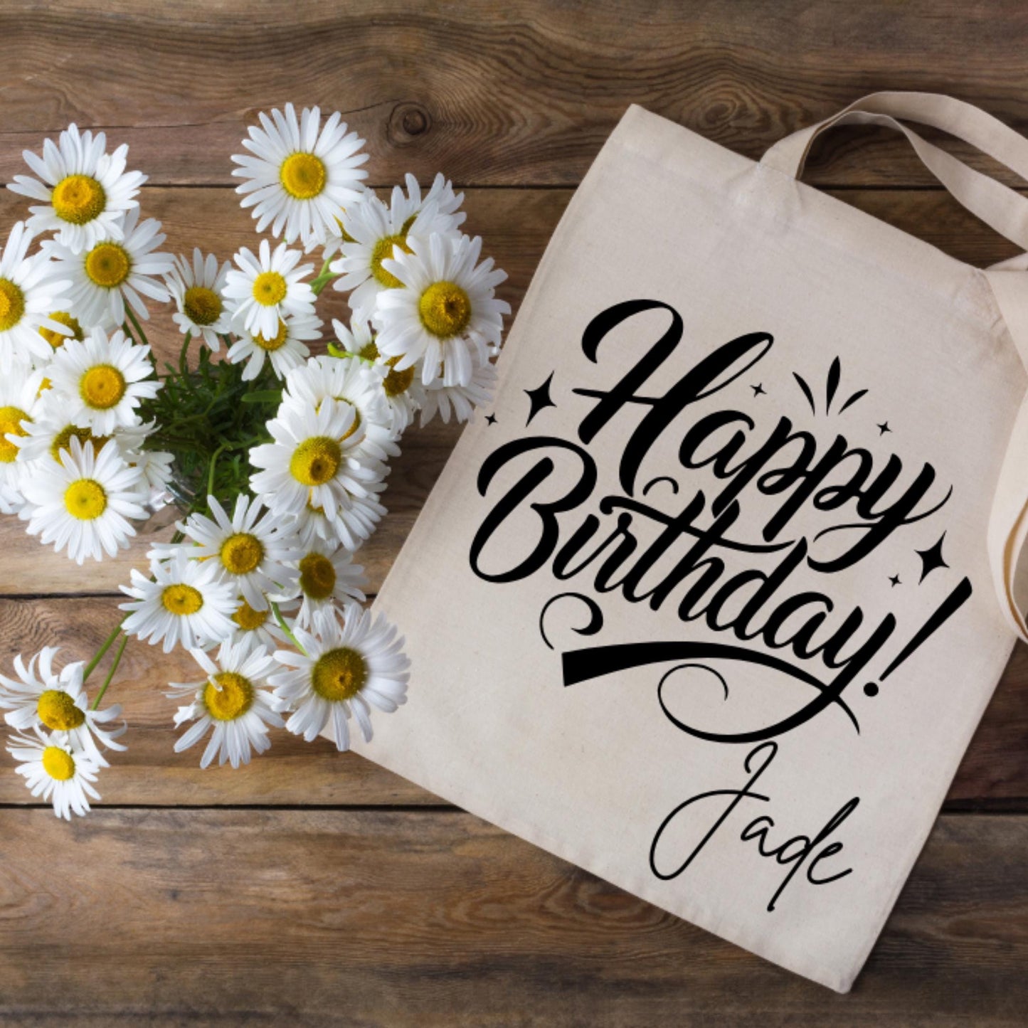 Personalised Birthday Tote Bag – Custom Gift Bag for Glitter Glasses | Small Reusable Gift Bag | party bag | Birthday, Party Favour Bag