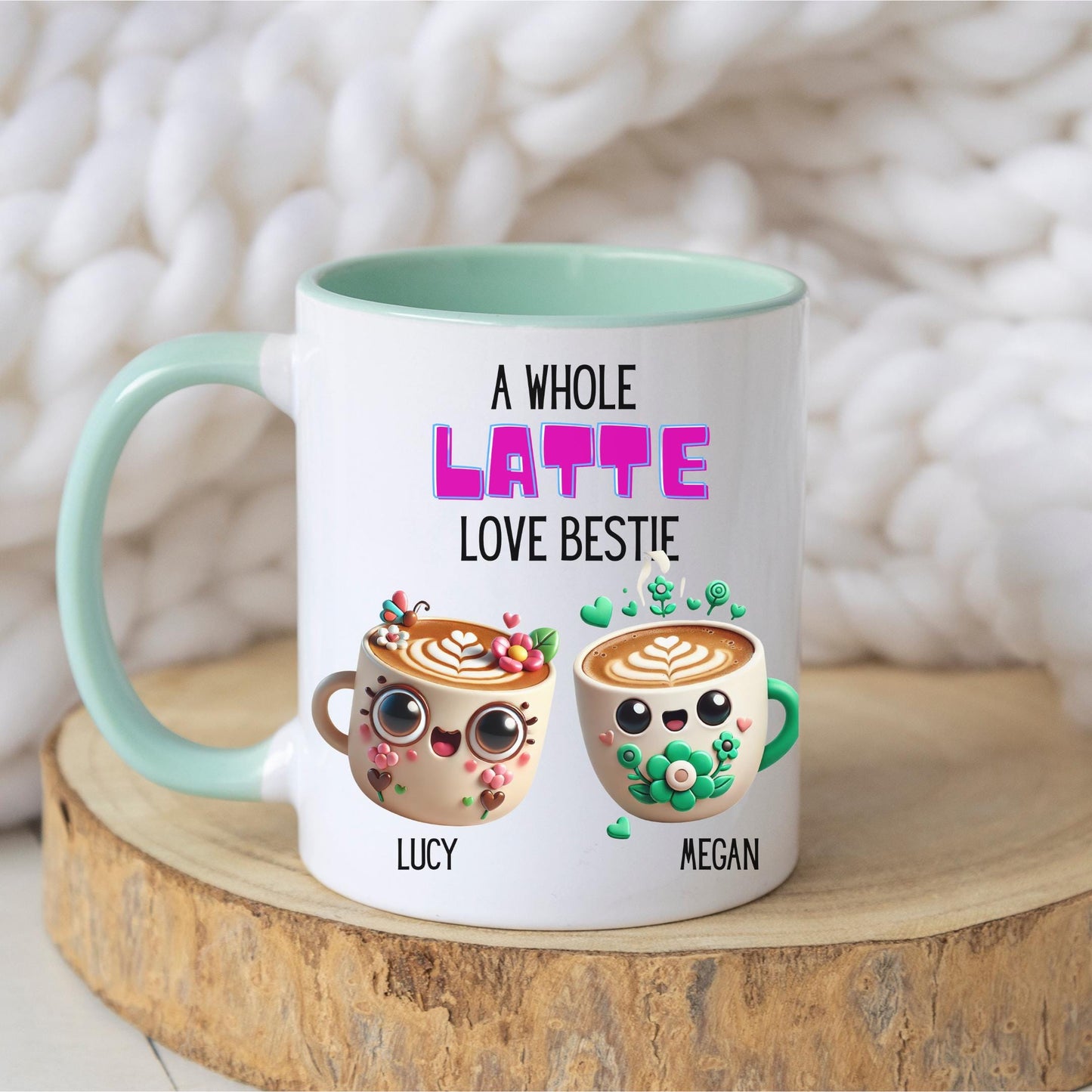 Personalised Best Friend Mug โ Custom latte Mug โ Thoughtful Gift for Her โ Birthday, Thank You, Friend, gift, Christmas, Bestie