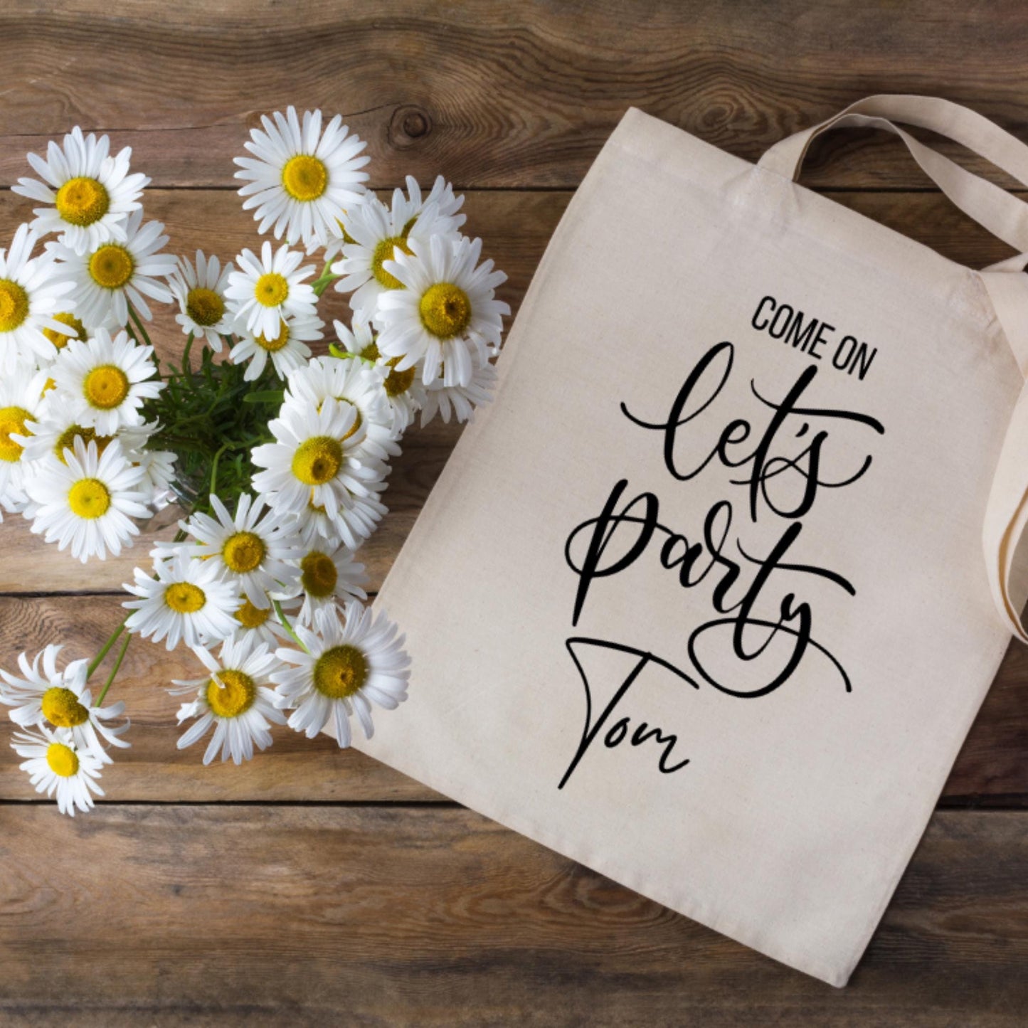 Personalised Birthday Tote Bag – Custom Gift Bag for Glitter Glasses | Small Reusable Gift Bag | party bag | Birthday, Party Favour Bag