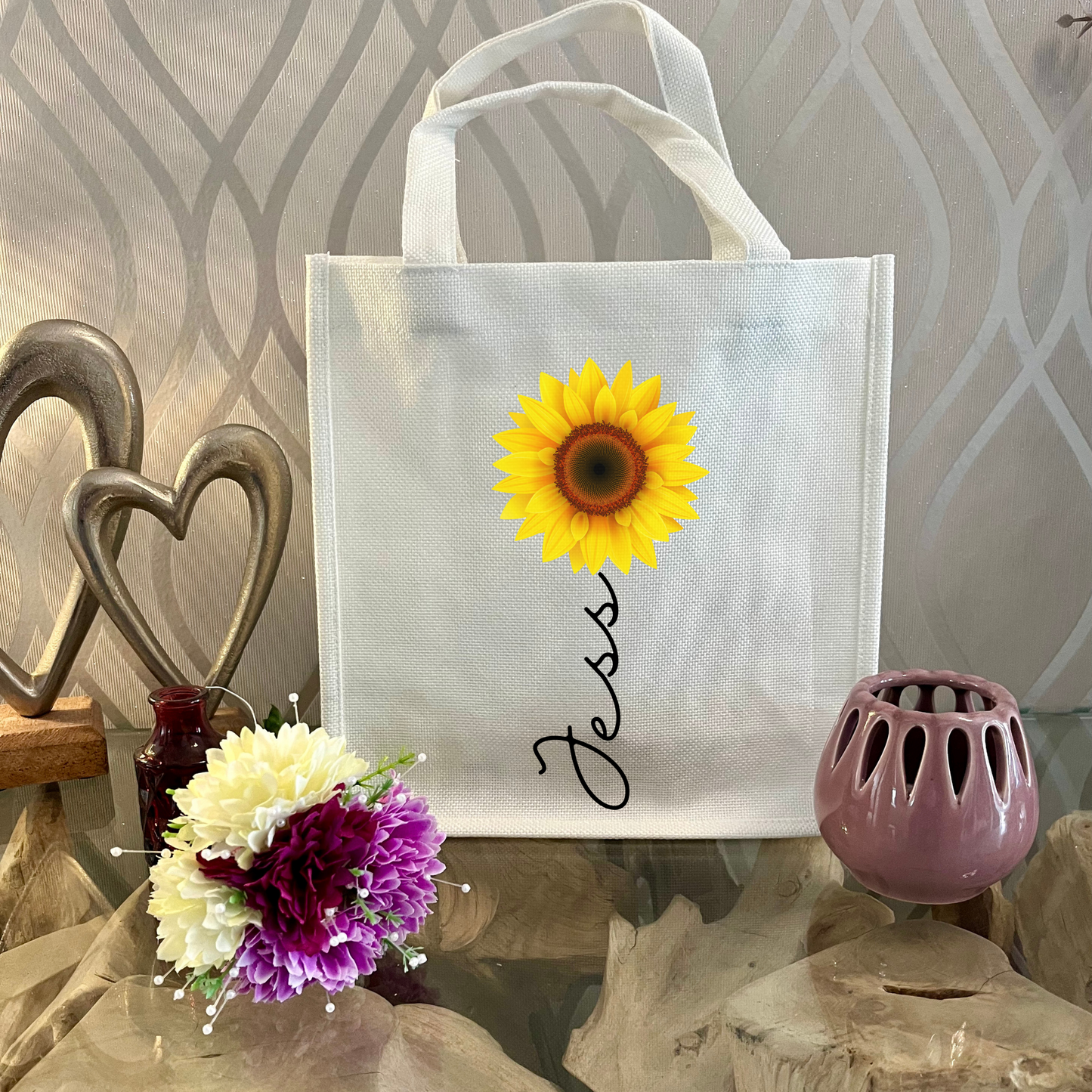 Personalised Sunflower Mug & Gift Bag