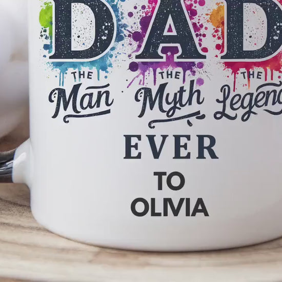 Best Dad Ever! Mug – The Man. The Myth. The Legend. – Funny Father’s Day Gift, Dad Birthday Coffee Cup, Gift for Him, Papa, Daddy Present
