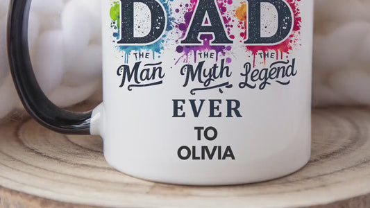 Best Dad Ever! Mug – The Man. The Myth. The Legend. – Funny Father’s Day Gift, Dad Birthday Coffee Cup, Gift for Him, Papa, Daddy Present